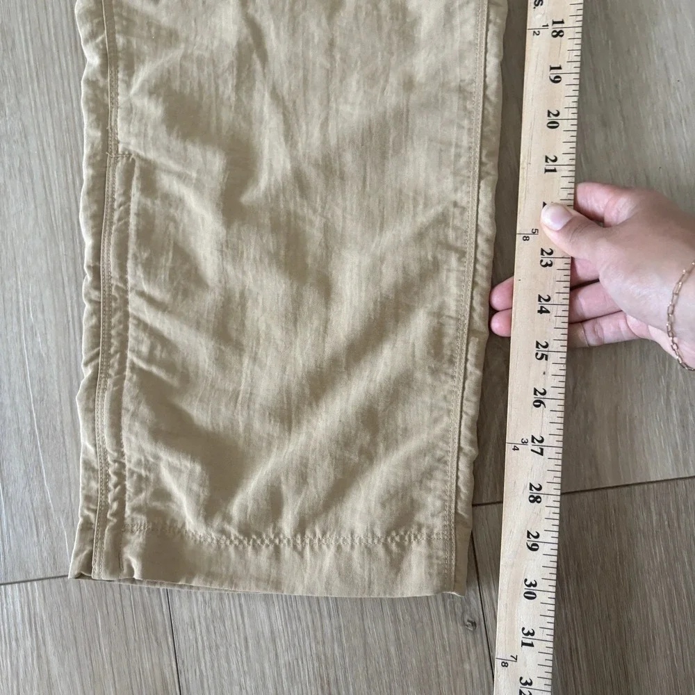The North Face Mens Pants Khaki Convertible Cargo Outdoor Belted Large